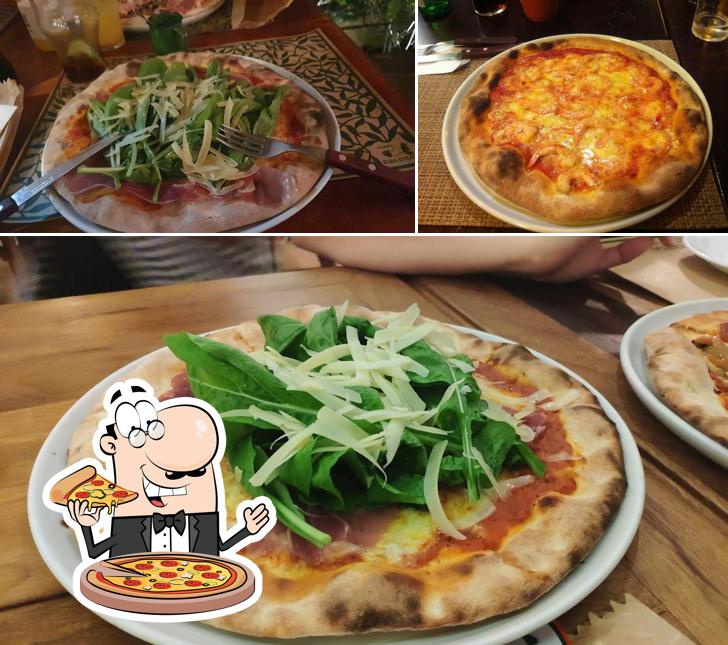 Peça diferentes estilos de pizza