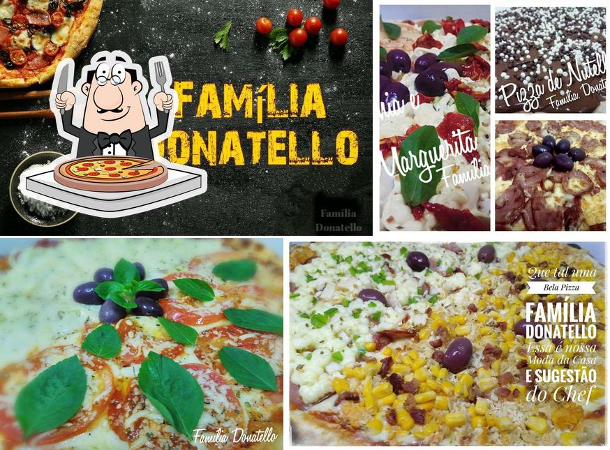 Experimente pizza no Família Donatello