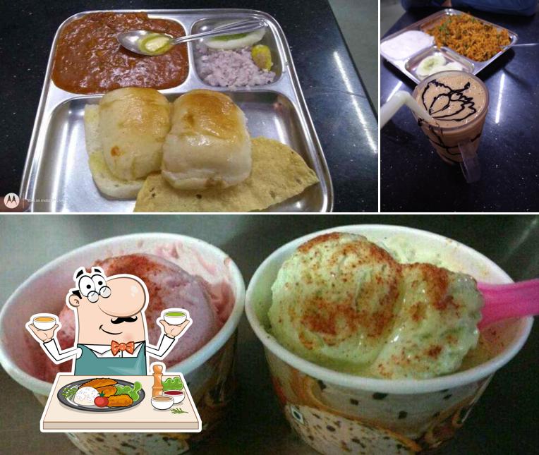 Among various things one can find food and beverage at Sharma Icecrem & Pavbhaji