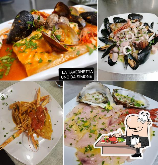 Essayez des fruits de mer à La Tavernetta Uno da Simone