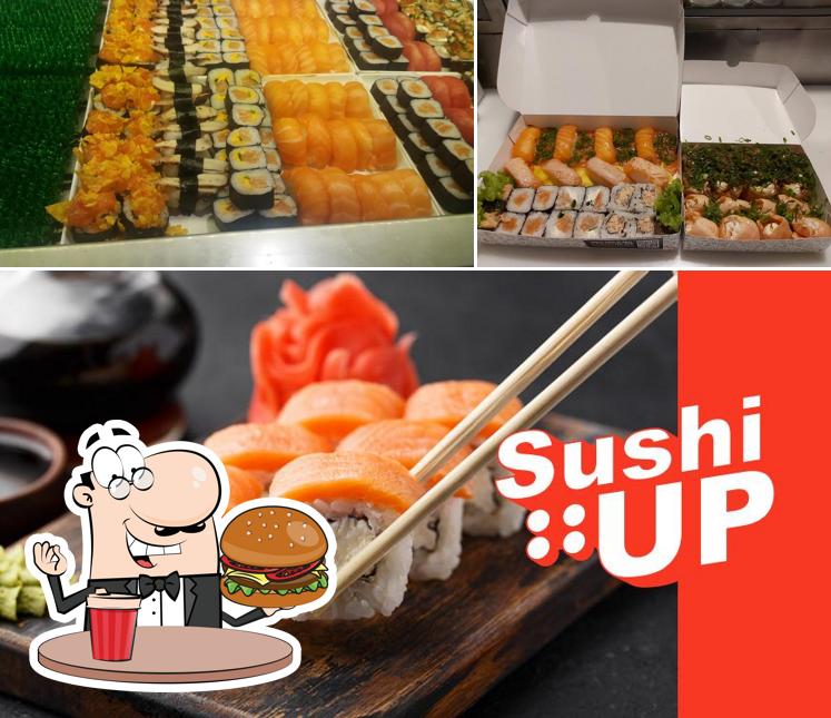 Peça um hambúrguer no Sushi Up! Serra