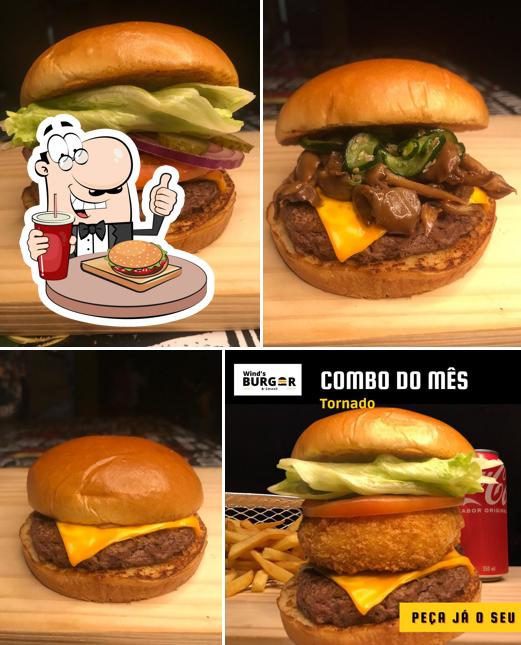 Hambúrguer em Wind's Burger&Smash