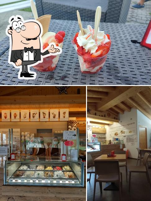 La foto della interni e cibo di La Baitina Del Gelato