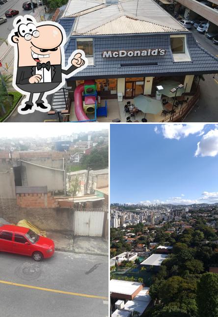 O exterior do McDonald's
