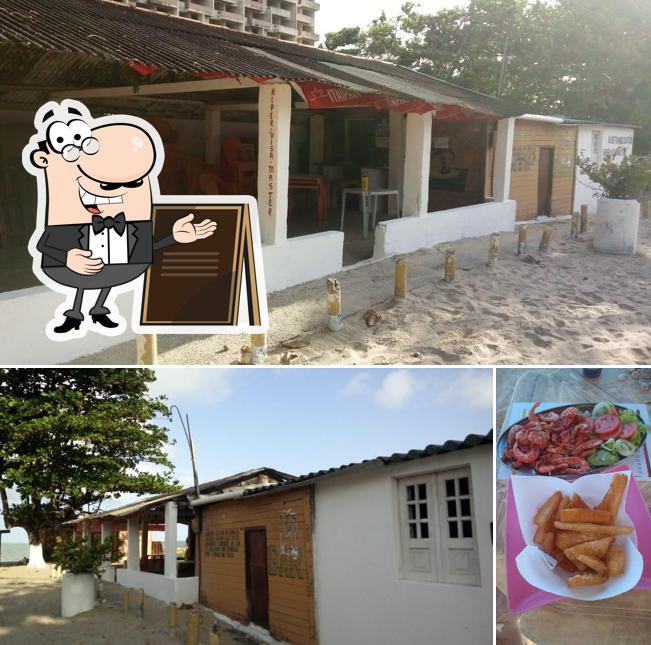 Entre diversos coisas, exterior e comida podem ser encontrados no Bar Rosa Dos Ventos - AquitemPE