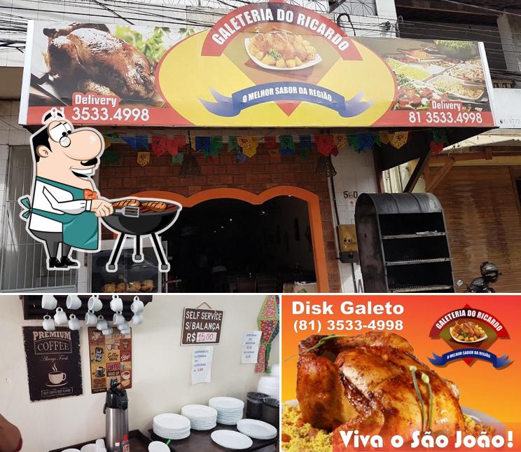 Prove refeições de carne no Restaurante Galeteria do Ricardo Gravatá - Almoço Self-Service, Galeto e Quentinhas
