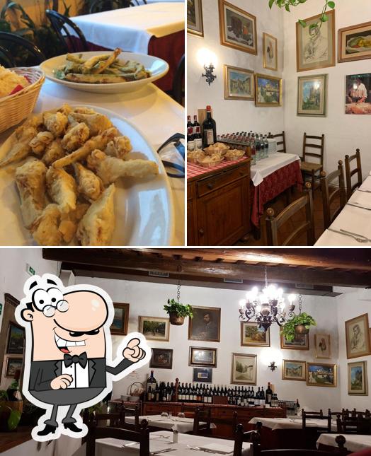 Gli interni di Trattoria Osvaldo