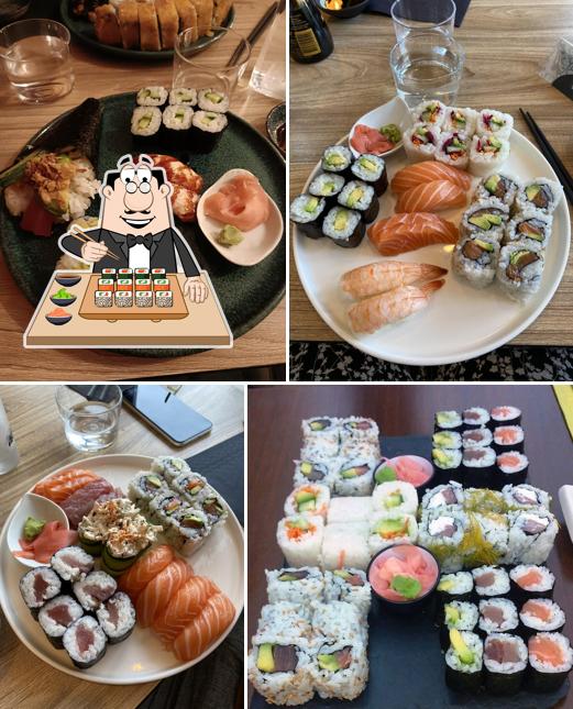 A Wasabi Sushi Bar, vous pouvez essayer des sushis