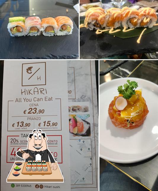 Prenditi le diverse opzioni di sushi