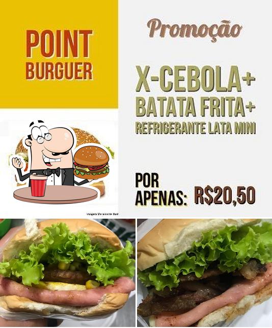 Experimente um hambúrguer no Point pizzaria