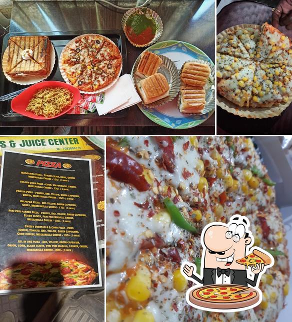 Order pizza at Sai Snacks And Juice Center