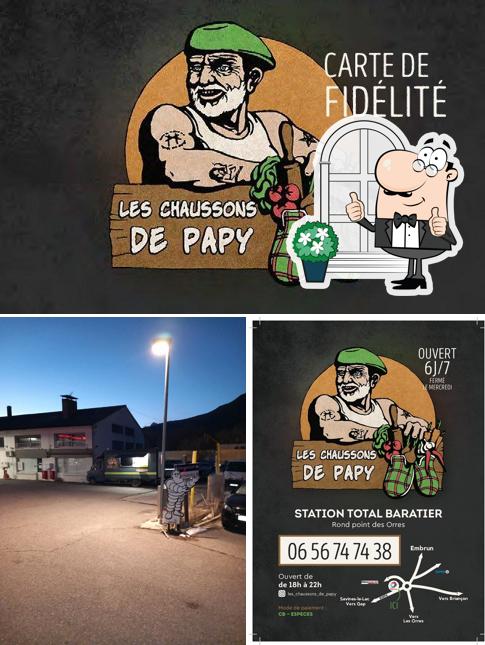 L'extérieur de les chaussons de PaPy