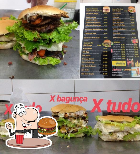 Consiga um hambúrguer no André Lanches