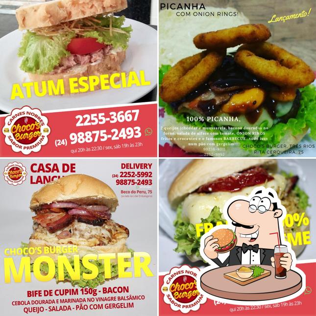 Choco's Burger Melhor hamburger de Três Rios, espetaculares Coxinhas