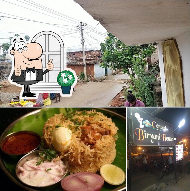 Check out the image showing exterior and food at Central Restaurant
