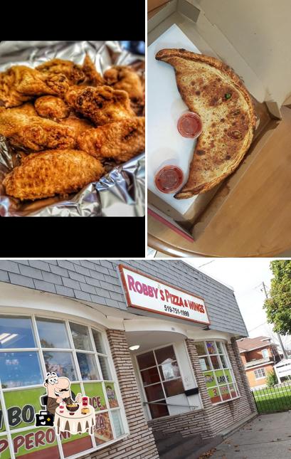 La photo de la nourriture et extérieur de Robby's Pizza & Wings (Brantford)’s