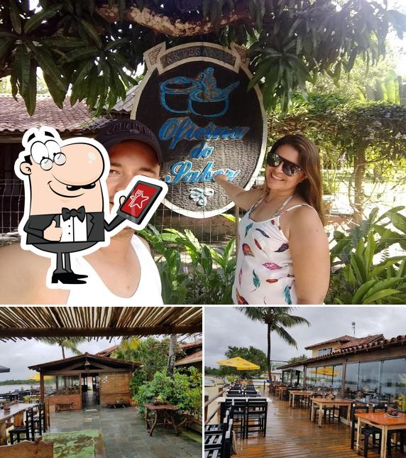 Confira a ilustração apresentando exterior e interior a Restaurante da D'Ajuda