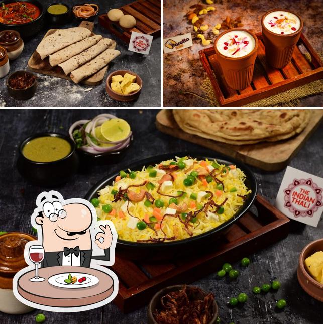 Among different things one can find food and beverage at The Indian Thali