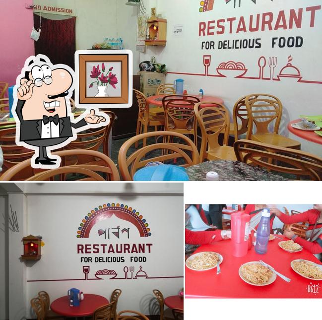 Check out the photo depicting interior and dining table at Parbon Restaurant