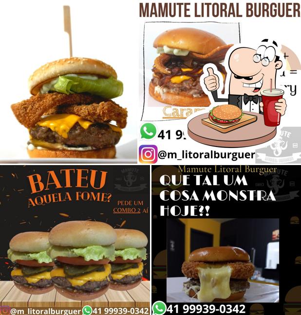 Peça um hambúrguer no FOME DE MAMUTE