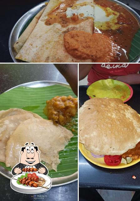 Chicken curry and pancakes at IVC TIFFIN CENTER