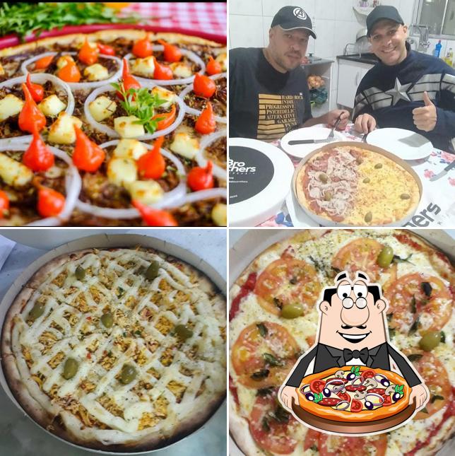 Consiga diferentes variedades de pizza