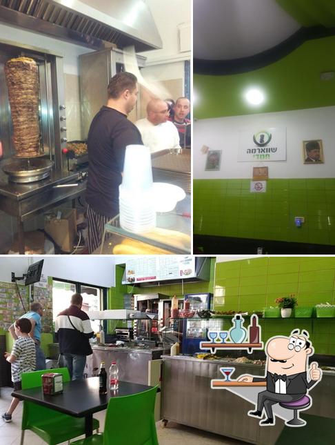 L'intérieur de Shawarma Hamdi