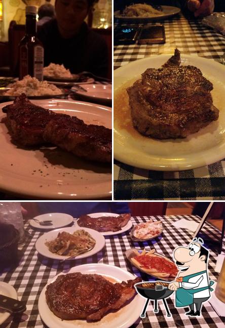 Order meat meals at Delmonico's Italian Steakhouse