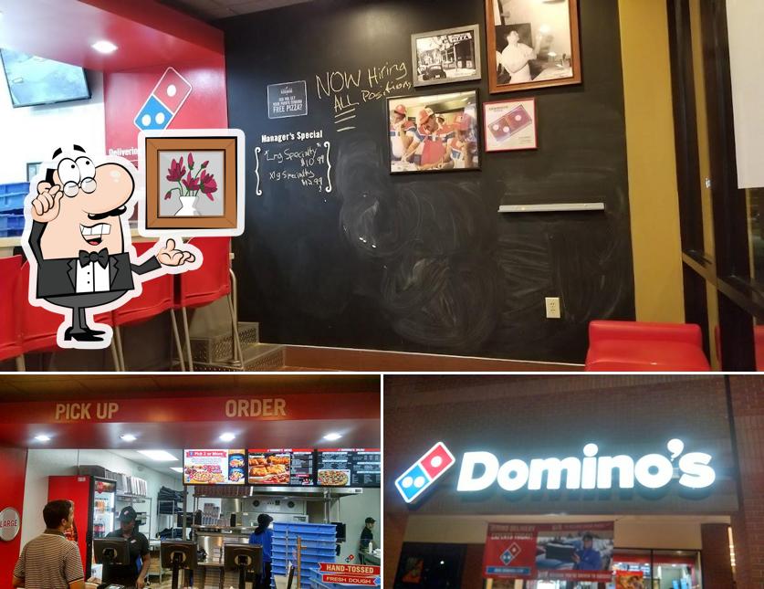 El interior de Domino's Pizza