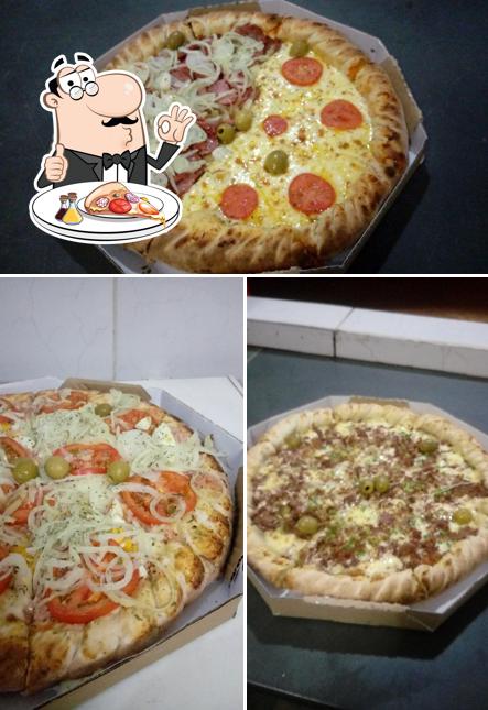 Escolha pizza no The Pizza Planet