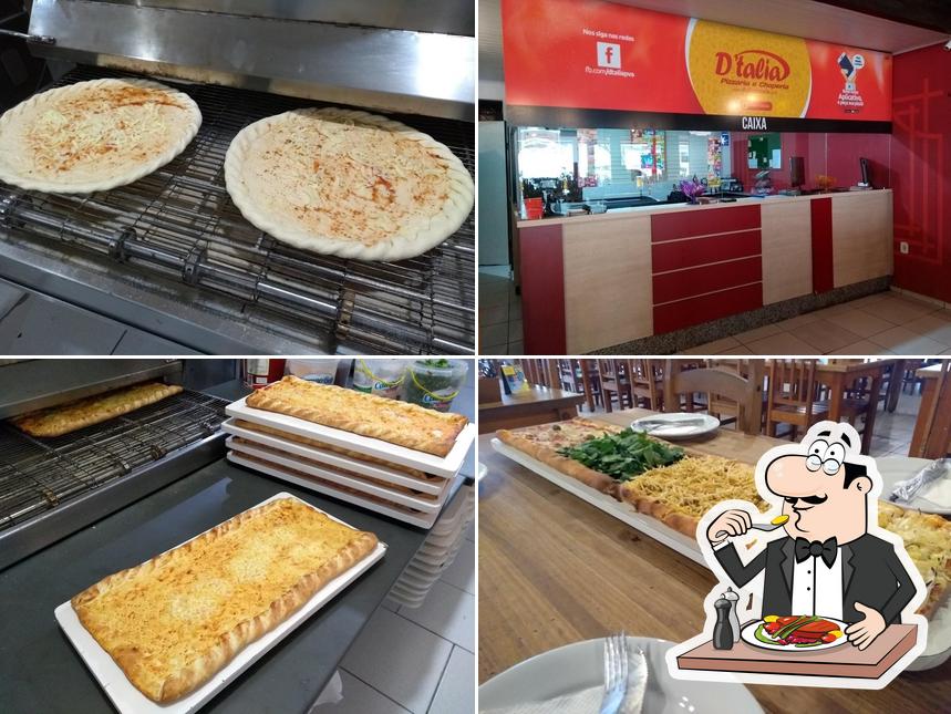 Platos en D'talia Pizzaria e Choperia
