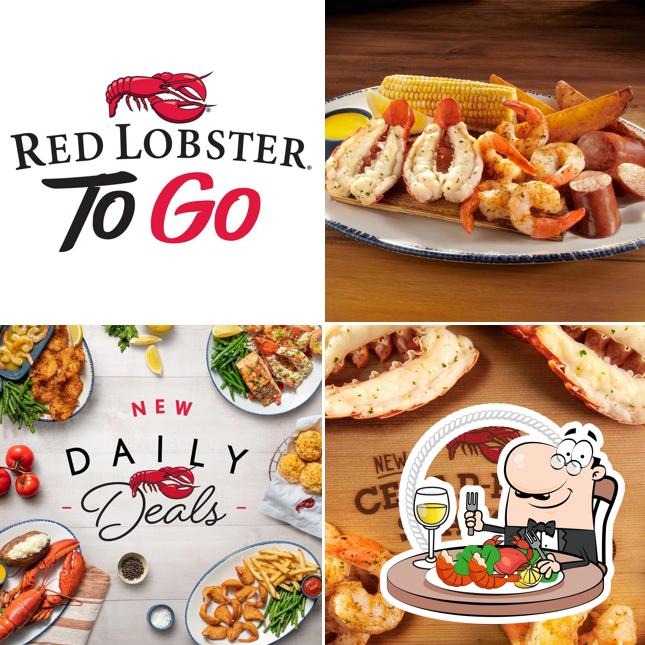 Get various seafood dishes served at Red Lobster