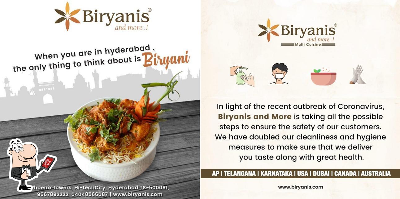 Here's a picture of Biryanis and More-Hitech city