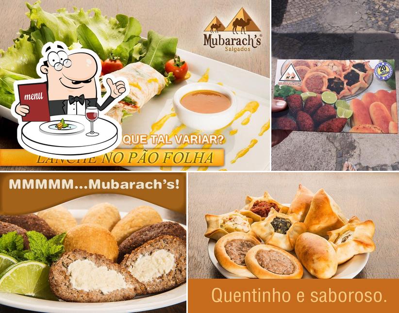 Comida em Mubarach's Salgados