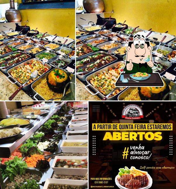 Comida em Restaurante Maria Fumaça