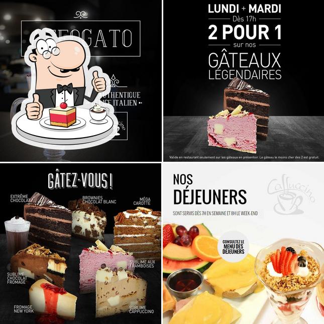 Caffuccino Jacques-Cartier propose un nombre de desserts