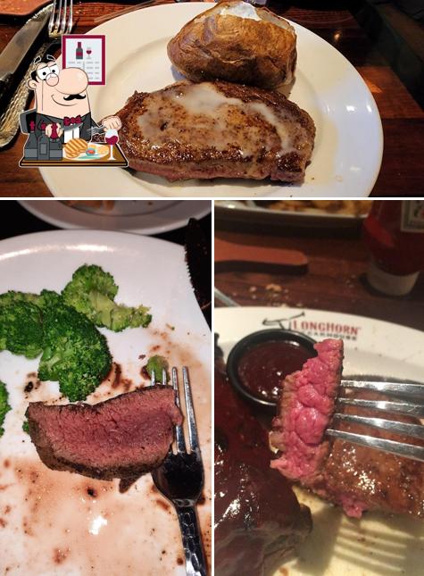 Закажите блюда из мяса в "LongHorn Steakhouse"