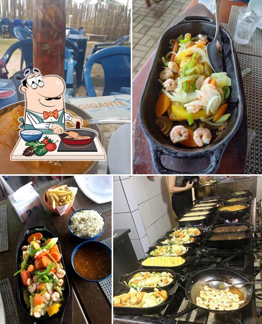 Curry de frango em Gigante Do Mar Beach