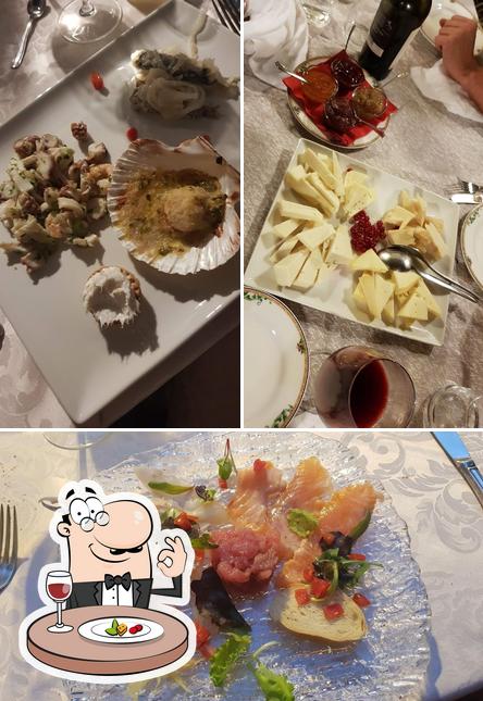 Cibo al Trattoria Villa Bonin