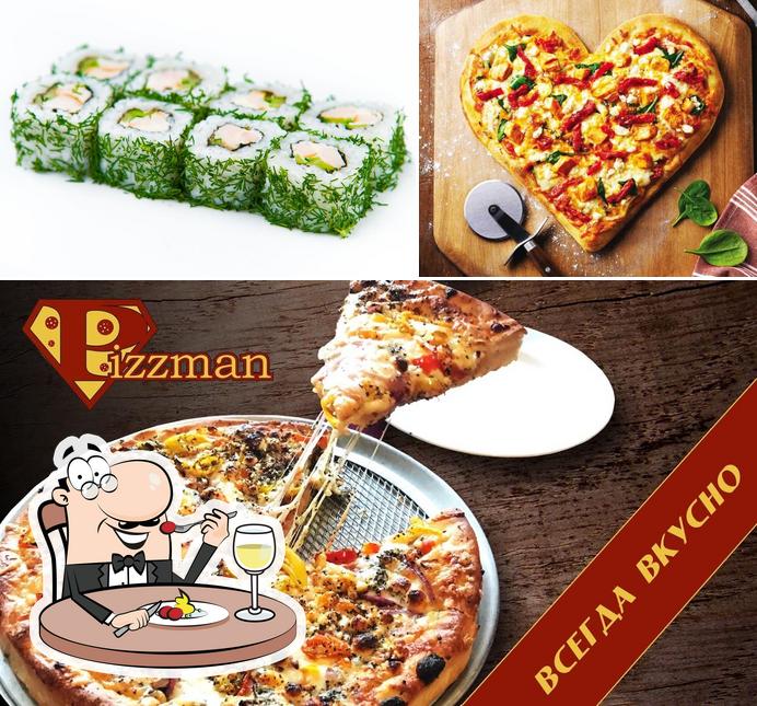 Еда в "Пиццмен - Доставка пиццы, шаурмы, суши"