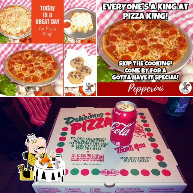 Las fotografías de comida y bebida en Pizza King of Irving
