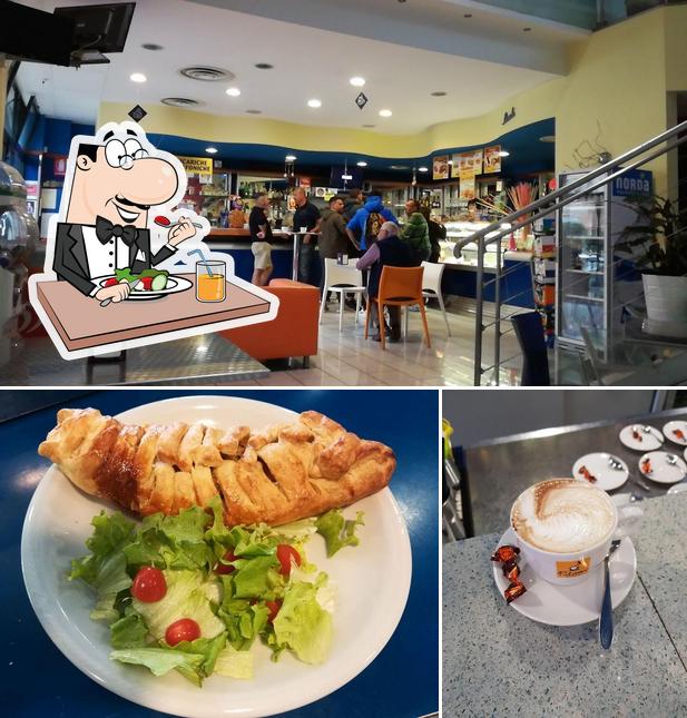 La cibo e interni del ristorante