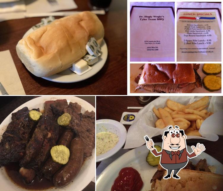 Meals at Dr. Hogly Wogly's Tyler Texas BBQ