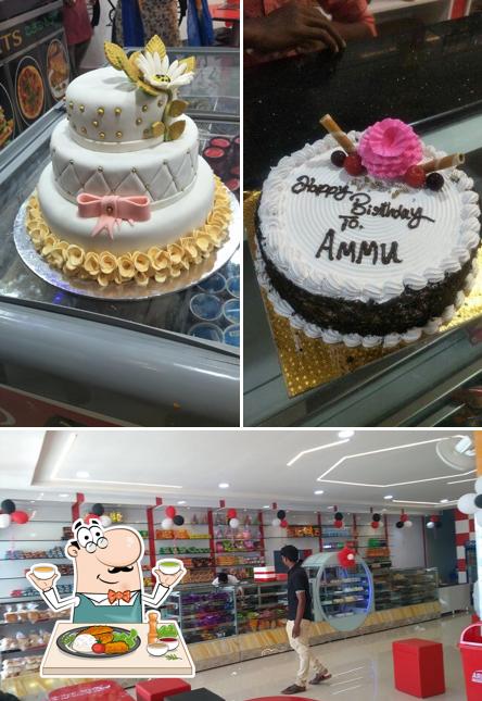 Among different things one can find food and interior at Cake Corner