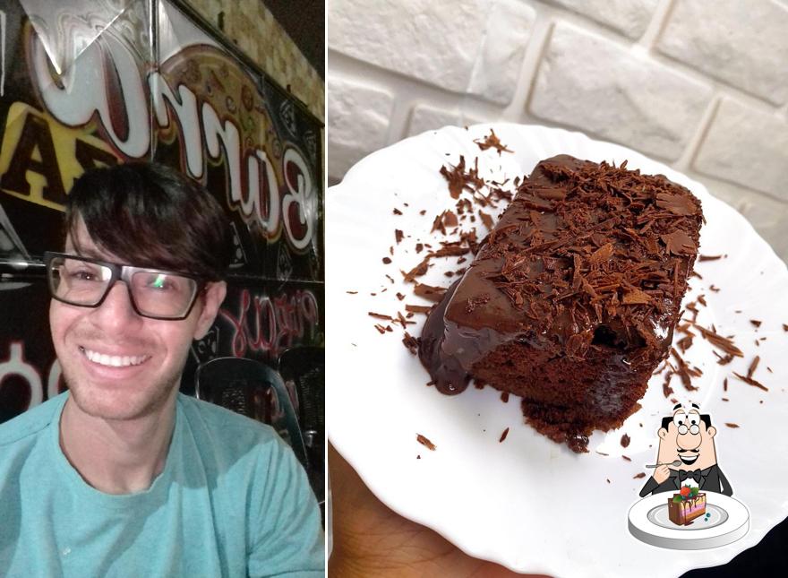 Bolo de chocolate em Barra Pizza