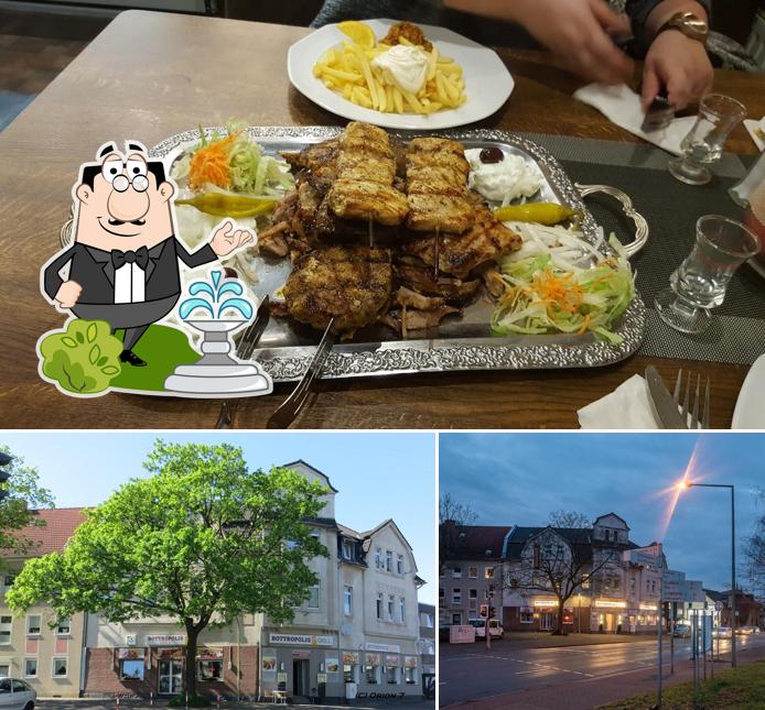 Among different things one can find exterior and food at Bottropolis Grill - Bottrop