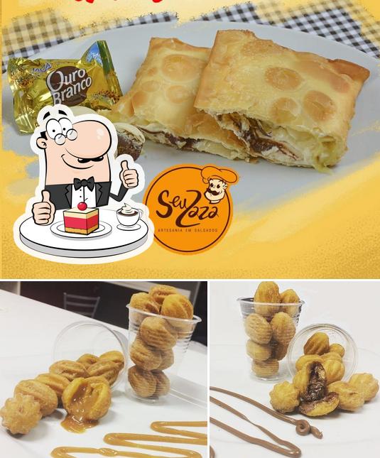 Seu Zaza - Salgadinhos - Pasteis -Batatas - Churros - Pizza provê uma seleção de pratos doces