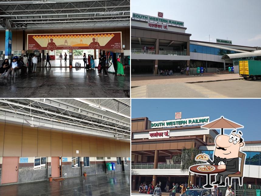 The exterior of Yelahanka Railway Station, Platform 1, Entrance