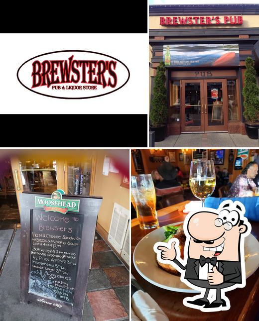 See this picture of Brewster's Sports Pub