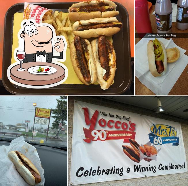 Food at Yocco's The Hot Dog King